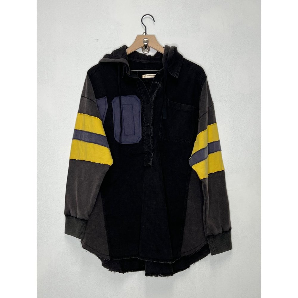 Free People Black and Yellow Rugby Shirt - Picture 2 of 5